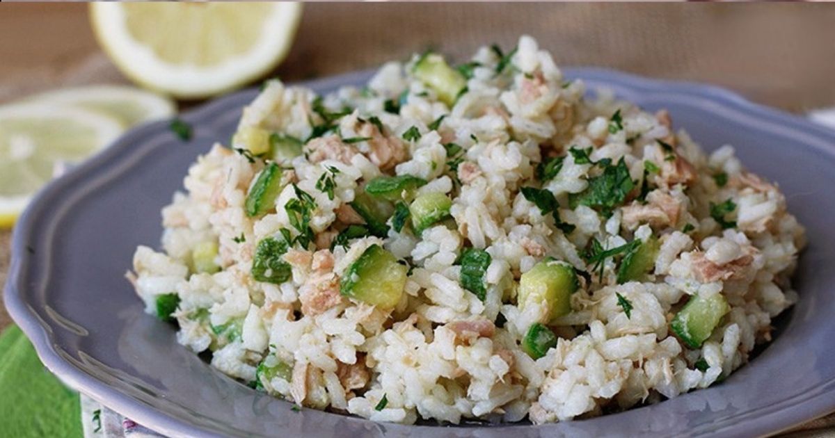 Teufelchens Reissalat mit Thunfisch und Zucchini