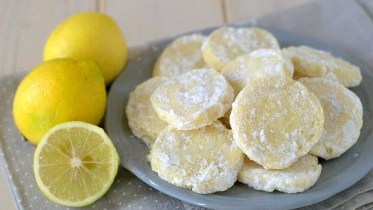 Zitronen Meltaway Cookies